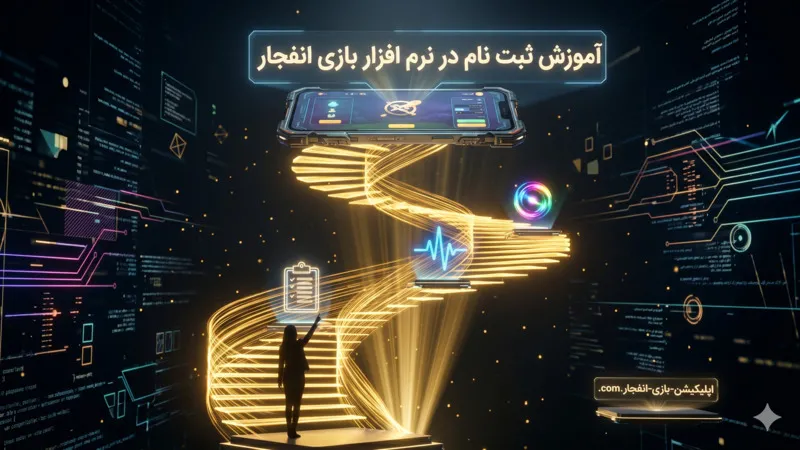 📝 آموزش ثبت نام در نرم افزار بازی انفجار
